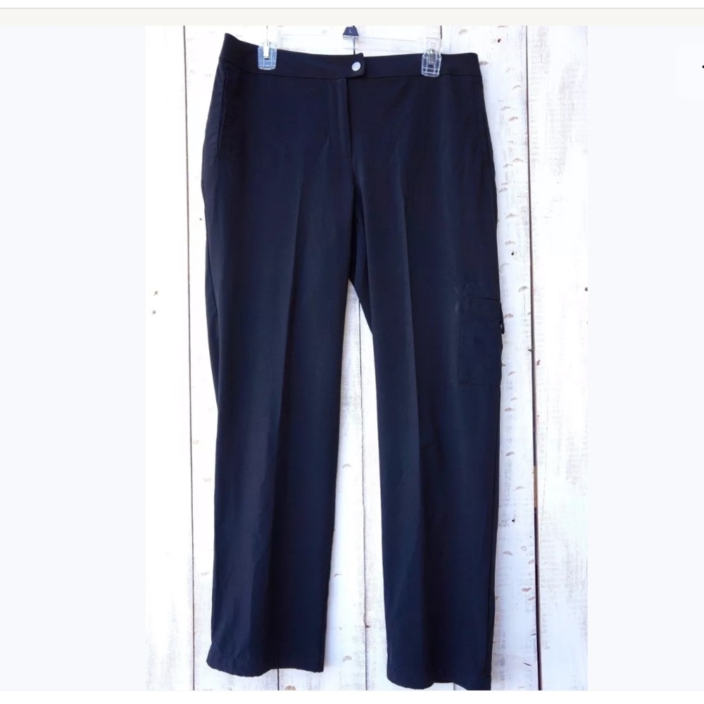 ZENERGY BY CHICOS Black Stretch Cargo Pants 1R